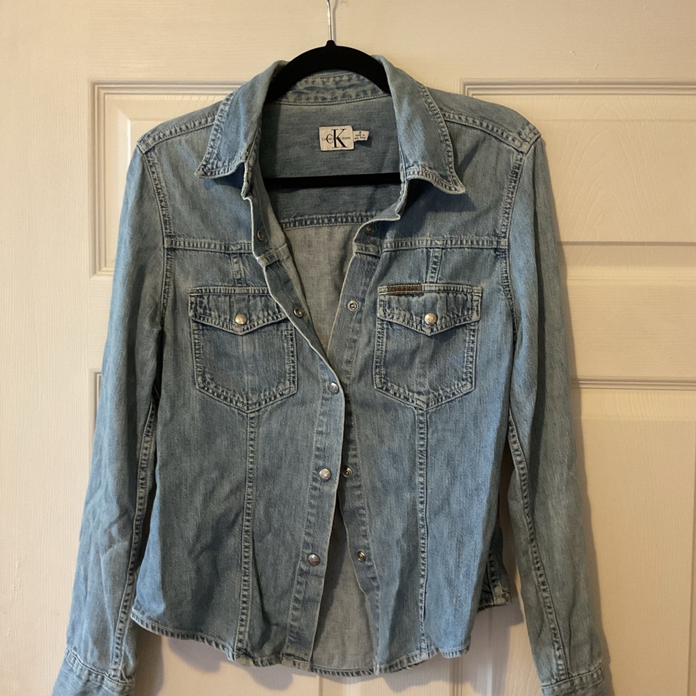 Calvin Klein Blue Jean Jacket Classic Style